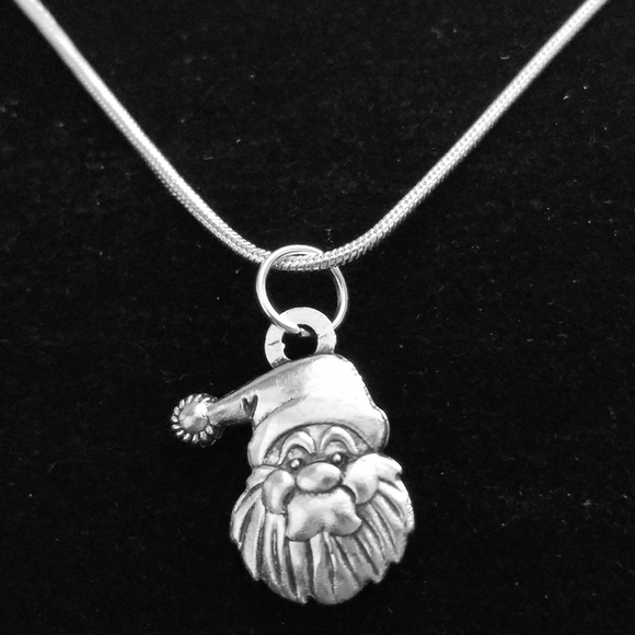 Luxury Brand Jewelry - Santa Claus  24"\ .925 Sterling Silver Necklace